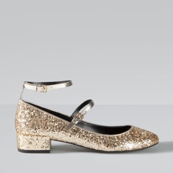 Gold Glitter Women's Shoes (NWT) - Picture 2 of 3